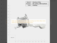 Yüksek kaliteli Alüminyum alaşım döşeme döküm araba parçaları Yeni Otomatik direksiyon döşeme döküm metal parçaları