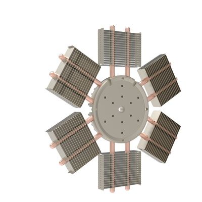 CNC Skived Fin Isı Lavabı Süreci Skiving Bakır Boru Isı Lavabı
