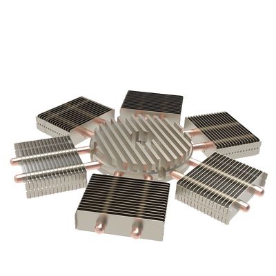 CNC Skived Fin Isı Lavabı Süreci Skiving Bakır Boru Isı Lavabı