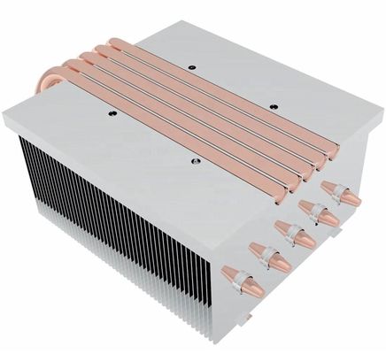 Kişisel Skived Fin Heat Sink Heat Transfer Bakır vida montu