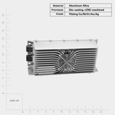 Endüstriyel uygulamalarda elektronik cihazlar için yüksek dayanıklılıklı alüminyum alaşımı döşeme dökme ısı lavabosu