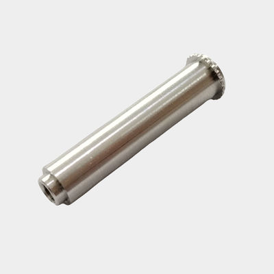 Standart olmayan metal şaft şeklindeki parçalar için kazınmış logo ve mat bitirme CNC işleme