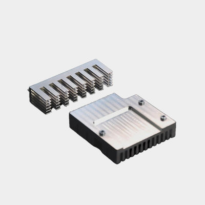 Düz Finli Anodize Alüminyum Isı Lavaboları Özel Prototip İşleme Hizmetleri
