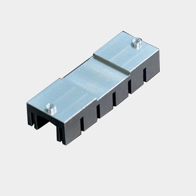 Düz Finli Anodize Alüminyum Isı Lavaboları Özel Prototip İşleme Hizmetleri