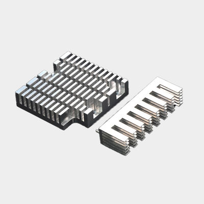 Düz Finli Anodize Alüminyum Isı Lavaboları Özel Prototip İşleme Hizmetleri
