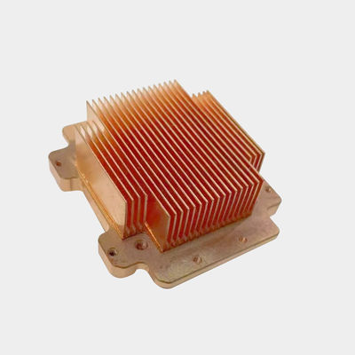 Saf Bakır Kaynaklı Fin Isı Lavabosu Isı İletişimliliği Elektronik Cihazlar İçin Fin Isı Lavabosu
