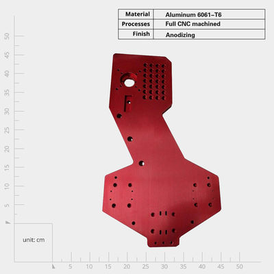 Özel Anodizasyonlu Alüminyum CNC İşlenmiş Yüksek Dayanıklılıklı Elektrik Montaj Plağı
