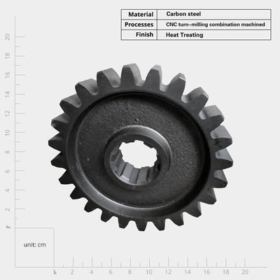 Makine Aksesuarları için Özel Paslanmaz Çelik Spiral Bevel Gears Set Düzlük ± 0.01mm