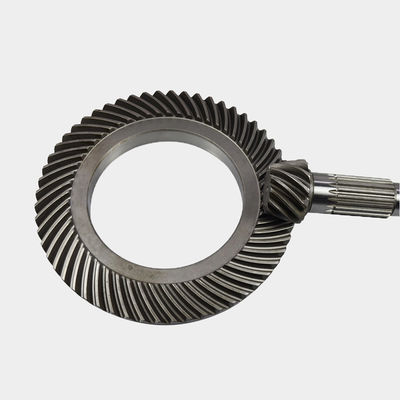 CNC Custom Spiral Bevel Gear Set Paslanmaz Çelik Hidrolik Sistem için Karbon Çelik Malzemesi