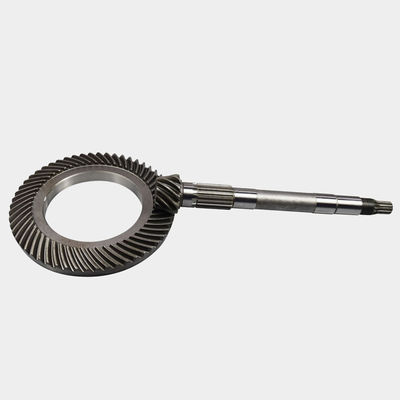 CNC Custom Spiral Bevel Gear Set Paslanmaz Çelik Hidrolik Sistem için Karbon Çelik Malzemesi