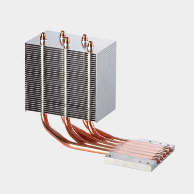 Elektronik cihazlar için özelleştirilmiş Pin yoğunluğu Skived Fin ve Tube ısı değiştiricisi