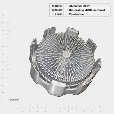 Anodizasyonlu Ölçme Alüminyum Isı Lavabosu Özel Radyatör Kabuk Precision üretilmiş