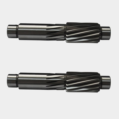 Özelleştirilmiş Transmisyon Özelleştirilmiş Sürücü Büyük Modül Büyük Çift Pinion Helical Gear Shaft